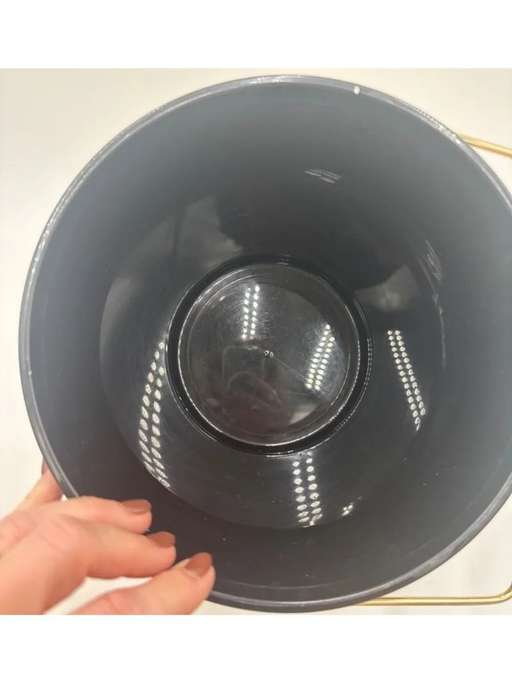 West Bend Thermo Serv Insulated Ice Bucket W/ Lid & 3 Tumblers 70's Barware